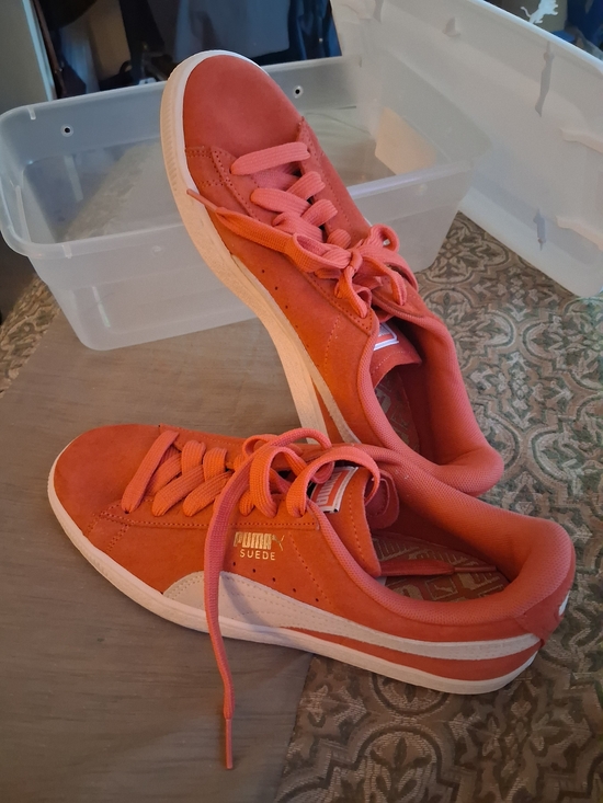 Puma Shoes - Puma Coral Suede Low-Top Sneakers